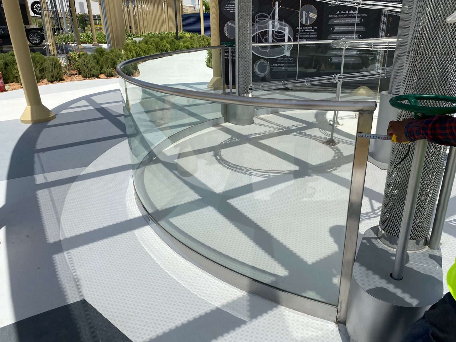 Custom laser-cut iron gate fabricated in Riyadh